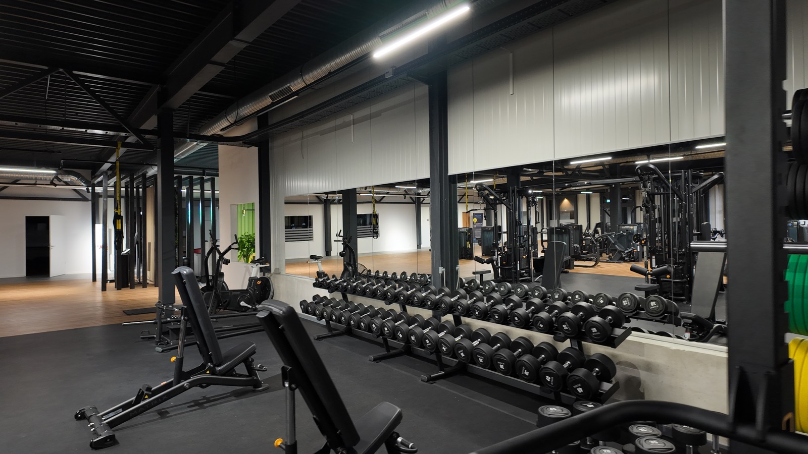 Freihantelbereich im JonFit Studio
