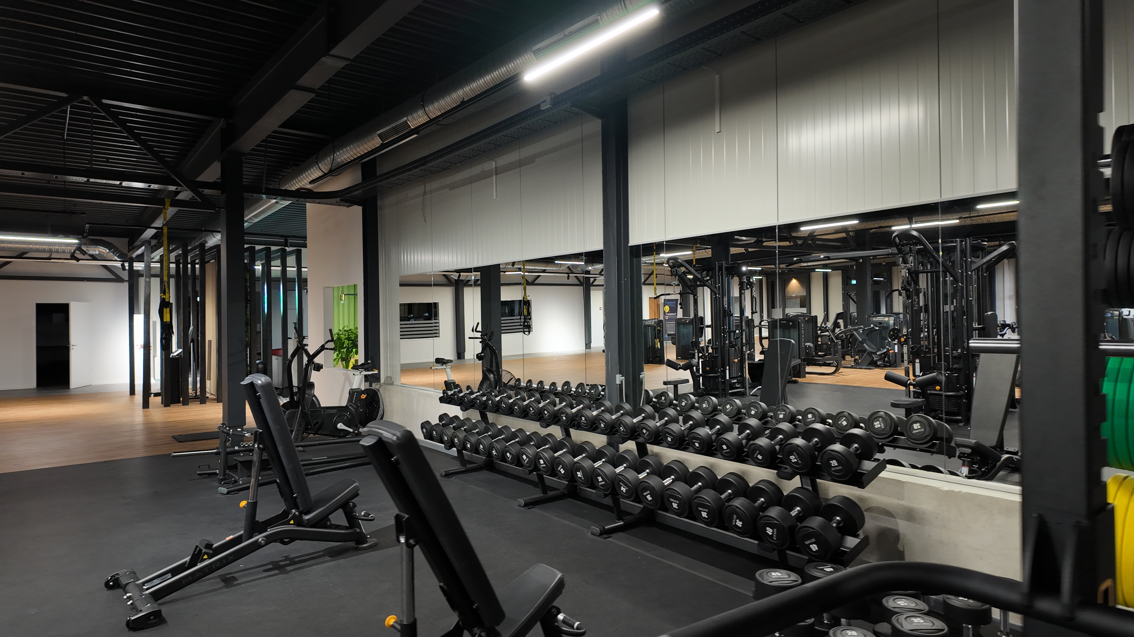 Freihantelbereich im JonFit Studio